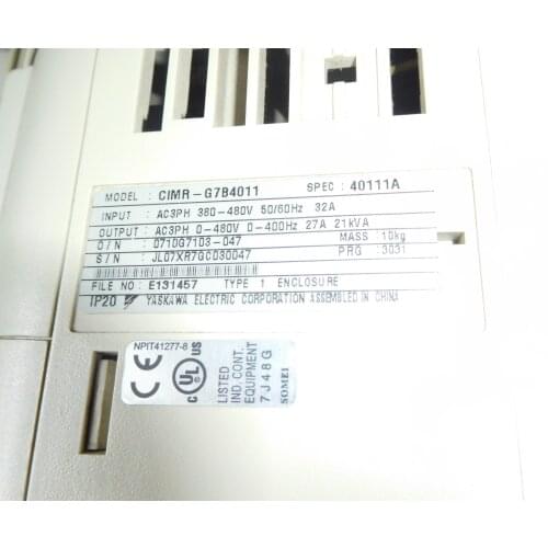 CIMR-G7B4011 11KW inverter , used in good condition . 80% appearance new , good working , free shipping