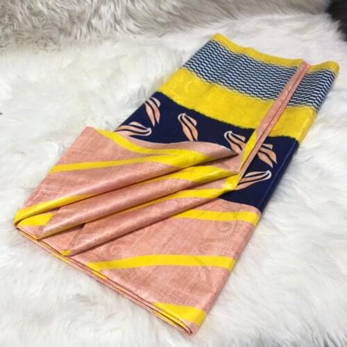 Guinea Brocade Fabrics African Bazin Riche Fabric With Brode 2021 Latest Fashion Embroidery Bazin Lace Fabric With Lace 4 Yards