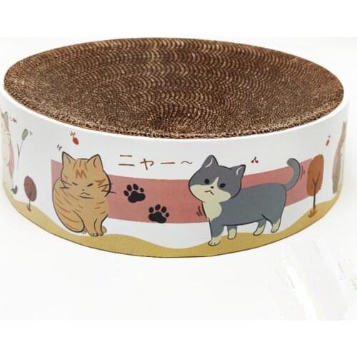 Cat Scratch Board Corrugated Paper Cat Toys Large Size Wear-Resistant Cat Toys Paw Grinder Bowl Paw Basin Cat Supplies