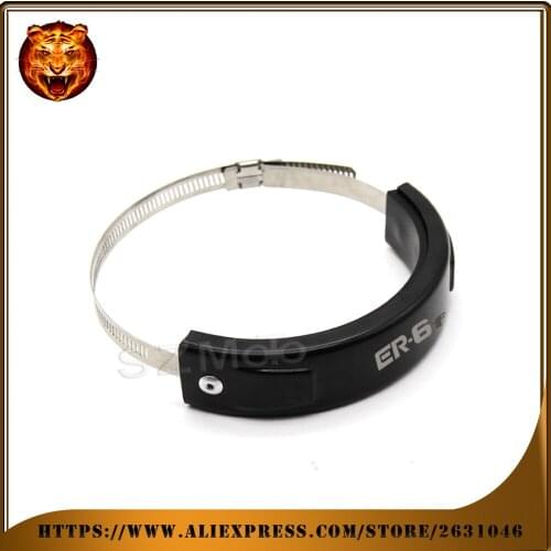 Motorcycle Silencer Round Oval Exhaust Protector Protect Can Cover For KAWASAKI ER-6F ER6F Fit 4inch-5.5inch 2017