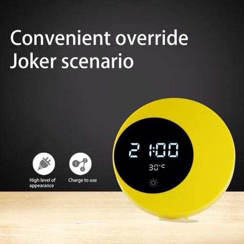 Crescent clock Multifunctional rechargeable half moon light with touch switch Moon night light Dtop shipping