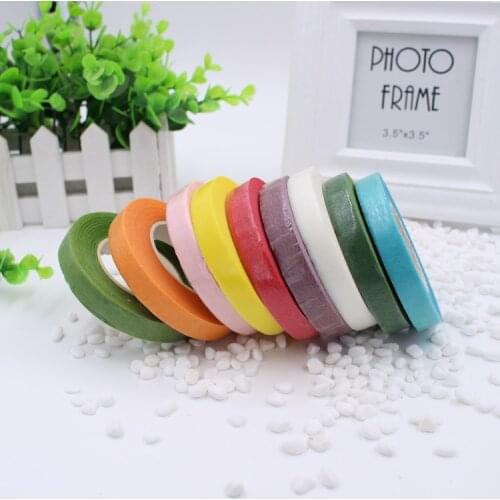 New 1pcs Paper Garland Tape Artificial Flower Fixed Supplies For Wedding Decoration DIY Wreath Flores Garland Supplies Tape Glue