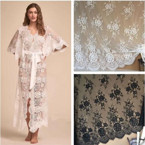 LASUI New flower1.5m\3 m Skin-friendly Eyelash French Lace Fabric wedding veil dress skirt curtain decoration accessories C0262