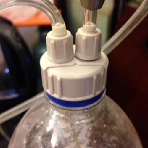 New Arrival 1Pcs CO2 System Pro Tube Guage Bottle Cap Kit For DIY Aquarium Planted Tank White