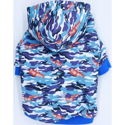 New Arrive camouflage pet Clothes Fleece Sweatshirt For Small Dogs Casual Puppy Cat Costumes French Bulldog Bichon Clothing