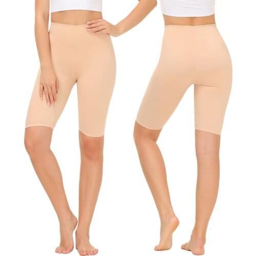 Slim Fit High Waist Yoga Sport Shorts Women Plain Polyester Fitness Running Shorts Tummy Control Workout Gym Shorts