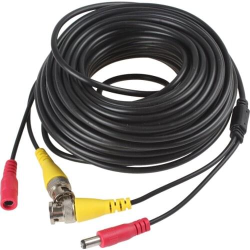 2017 video play and power supply wire BNC and DC 10m CCTV Extension Cable Plug Accessories for Security Surveillance DVR Kit