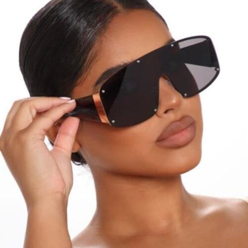 Vintage Rimless Sunglasses For Women 2020 Brand Gradient Shades Flat Top Luxury Fashion Female glasses Male Sun Glasses UV400