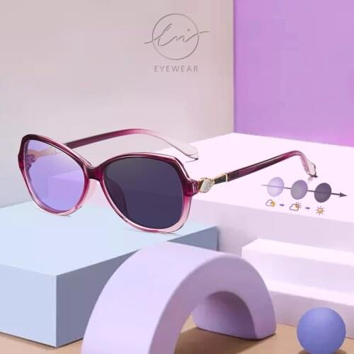 LM 2021 Luxury Women Photochromic Sunglasses Female Polarized Lady Elegant Sun Glasses Day Night vision Oculos De Sol Feminino