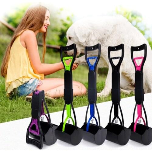 Dog Pooper Scooper Pet Poop Pick Up Scoop Waste Clean Rake hovel Handle Pick Up Animal Waste Picker Puppy Outdoor Cleaning Tools