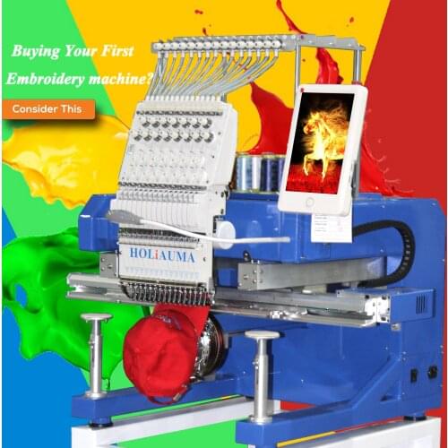 High speed industrial embroidery machine multi function one head embroidery machine like brother pe770 embroidery machine