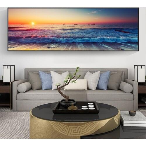 Sunset By The Sea diamond embroidery full square round drill 5d diy diamond painting mosaic puzzle large size wall decor