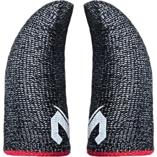 2 Pcs Phone Games Sweat-Proof Finger Gloves Thumbs Finger Cover Anti-slip Cot Sleeve for PUBG Touch Screen Game Practical Access