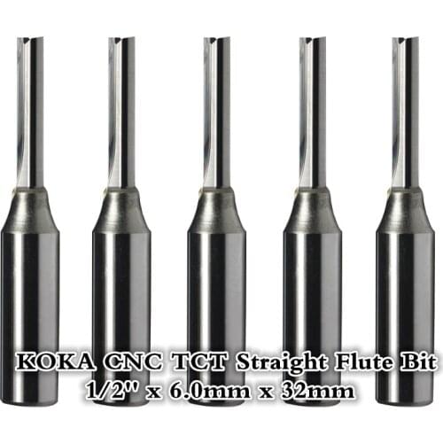 1/2''*6.0mm*32mm,Freeshipping,CNC Straight End Mill.woodworking insert router bit,solid carbide TCT end milling cutter,MDF,PVC
