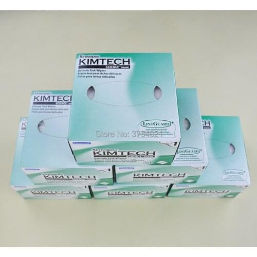 10 Boxes 2800Pcs kimtech fibre optic kimwipes papers low dust wiping paper