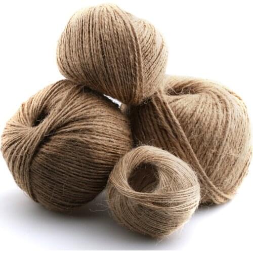 20m Twine Rope Twine String Cord Natural Jute Rope DIY Wrapping Cords Thread Burlap String Hanging Rope Party Wedding Gift