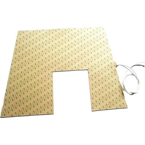 240V 2500W 530*(640+850)*1.5mm Silicone Vessel Heater adhesive 1 side 1000mm lead wire