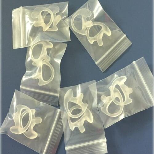 40X (20pairs) Small Size Left And Right Clear Earmold For Acoustic Tube Headset Two Way Radio Accessories