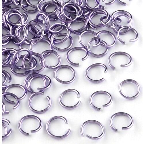 430pcs/10g 6x0.8mm Aluminum Wire Jumprings Open Jump Ring Metal Soft Light Split Rings for Jewelry Making Findings