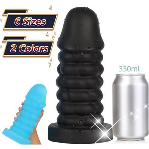 6 Size Anal Plug Anus Dilator Big Butt Plug Huge Soft Liquid Silicone Prostate Massager Masturbator Intimate Sex Toy For Men Gay
