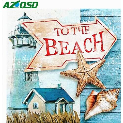 AZQSD Full Drill Diamond Painting Scenery Picture Of Rhinestones Diamond Embroidery Landscape Handmade Gift Home Decoration