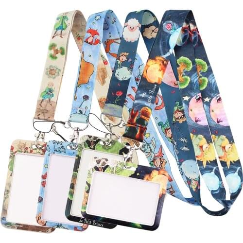 PF105 Anime Prince And Fox Strap Lanyard for keys ID Card Gym Mobile Phone Straps badge holder DIY Hang Rope Lariat Keychain
