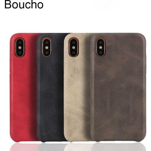 Boucho for iphone 12 Mini 11 pro max XS MAX 7 6 6s 8 plus 8plus Fashion Vintage PU Leather Pattern Phone Case For Iphone12 Pro