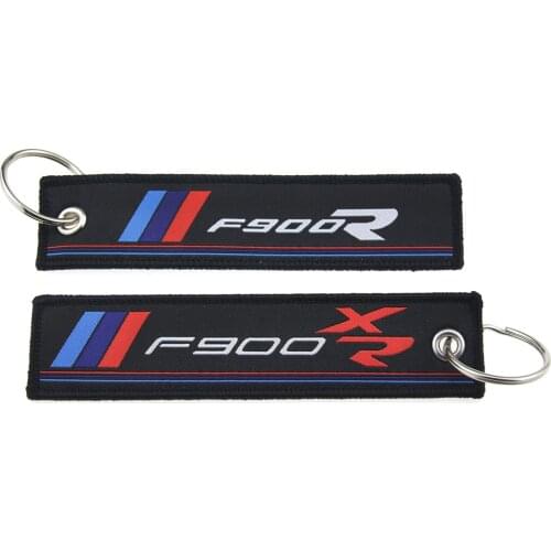 For BMW F900XR F900 XR F900R F900 R 2020 Embroidery Key Holder Chain Collection Keychain Motorcycle Badge Keyring Key Ring