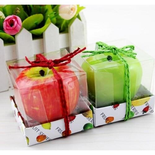 Fruit Candles Apple Shaped Candle Scented Bougie Festival Atmosphere Romantic Party Decoration LX1615