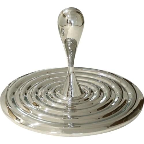 Stainless steel water drop park outdoor garden floor sculpture decoration Hotel Sales Department pool landscape decoration