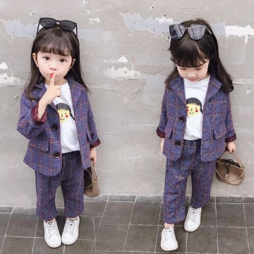 Clothes For Girls Jacket + Pants 2PCS Kids Clothes toddler Girls Spring Autumn Childrens Suit Set outfits 2 3 4 5 6 8 Year