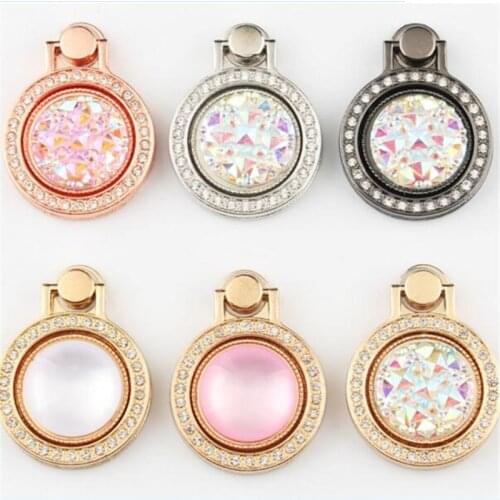 Metal Diamond Finger Ring Smartphone Stand Holder Mobile Car Phone Holder Stand Suporte Celular For iPhone 11 All Smart Phone