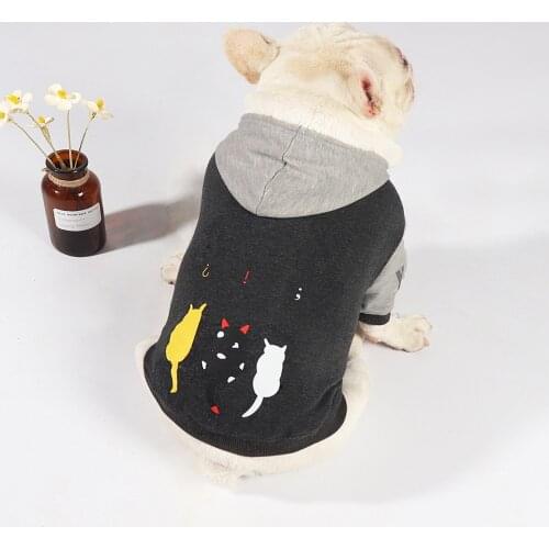 French Bulldog Clothing Winter Dog Hoodies Sweatshirt Poodle Schnauzer Bichon Pug Corgi Dog Clothes Coat Outfit Garment Costumes