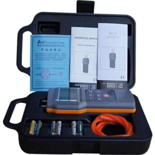 Digital Manometer AZ82152 Portable digital gauge/differential pressure meter 15 Psi 99 points manual memories