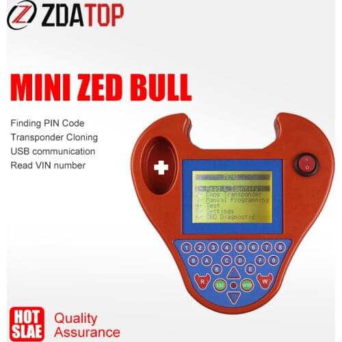 Smart Mini ZedBull Brand Quality Zed Bull Key Programmer Professional Zed Bull Programador Chave Transponder Free Shipping