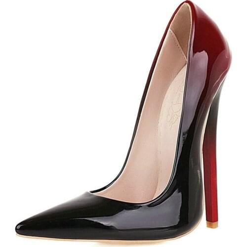 Sexy Super High Heels Shoes Women Spring New Hot Sale Sex Pointed Toe Stiletto Shoes Party Wedding Pumps Ladies Plus Size 43