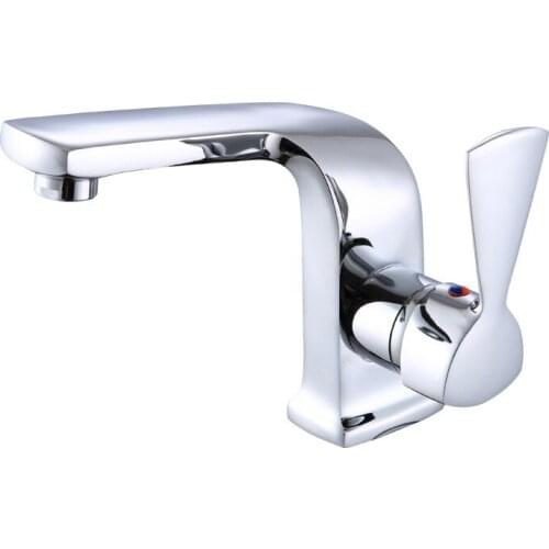 Modern Bathroom Basin Faucet Copper Sink Tap Single Handle Cold and Hot Water Mixer Tap Deck Mounted Toilet Sink Water Tap Crane