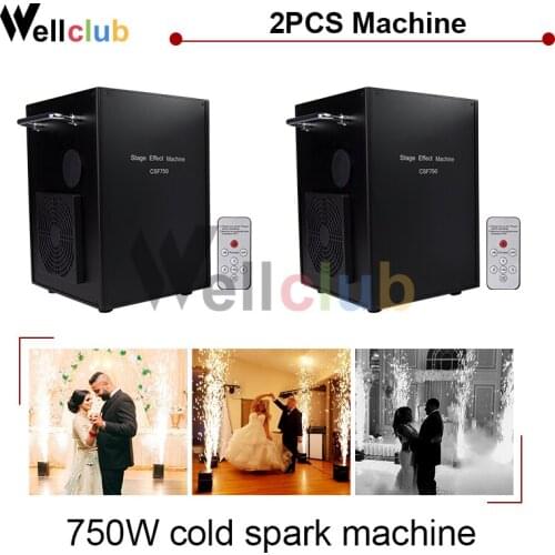 White/Black 750W Wedding Stage Fountain Cold Spark Machine Flame Stage Effect Machine DMX Sparkler Firework Machine CE MSDS