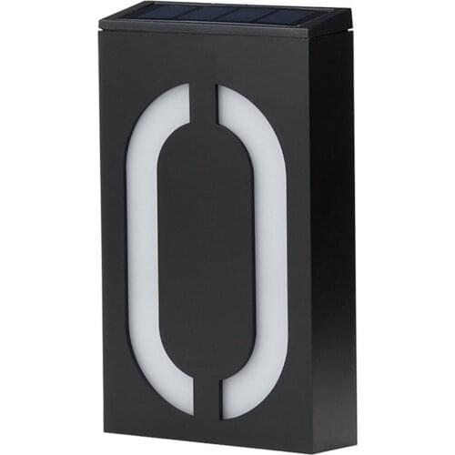 Solar House Number Light LED Illuminated Address Plaque for Houses Address Numbers Address Sign for Home Villa Yard Street