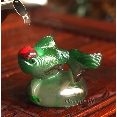 Allochroic Mascot, Gold Mony Allochroic Buddha, Fish, tea pet, S1024A, Free Shipping