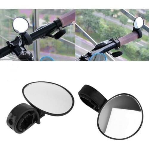 1PC Bicycle Handlebar Rear View Mirror Universal High Quality Adjustable Rotary 360 Degree Wide-angle MTB Bicycle Accessories