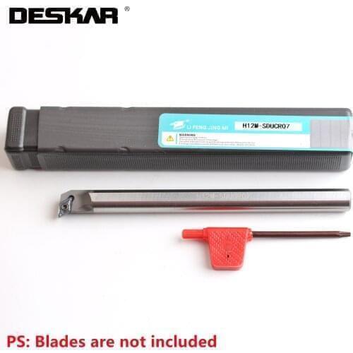 1PC DESKAR H12M-SDUCR07 CNC Lathe Cutter Cutting DCMT070204 DCMT070208 Carbide Inserts HSS Arbor Turning Tools Bar
