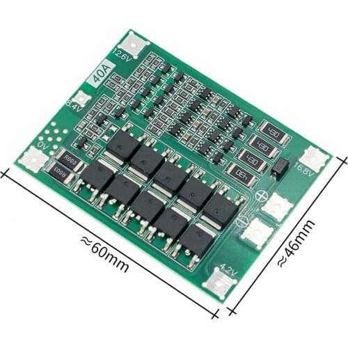 10pcs 4S 40A Li-ion Lithium Battery 18650 Charger PCB BMS Protection Board with Balance For Drill Motor 14.8V 16.8V