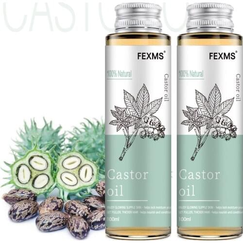 100% Pure And Castor Oil For Hair Growth, Eyelashes And Eyebrows - Carrier Oil For Essential Oils, Aromatherapy And Massage