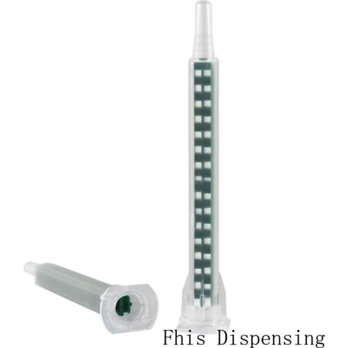 5.3-16/F6-16 Square Green Resin Static Mixer Mixing Nozzles for Epoxies Bayonet Core