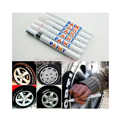 7 Colors Waterproof Car Tyre Tire Tread Rubber Metal Permanent Paint Marker Pen