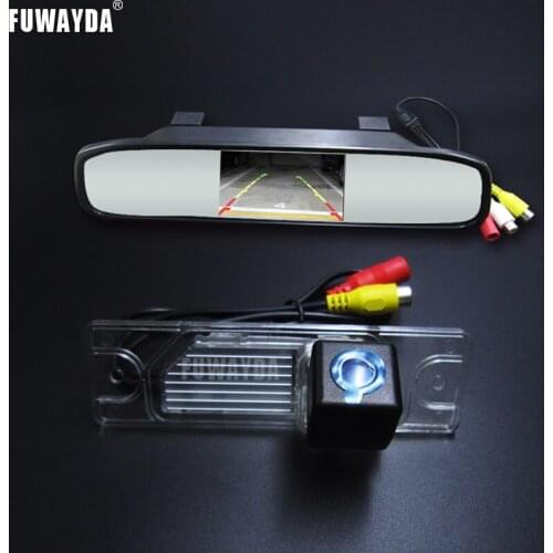 FUWAYDA CCD Chip CAR REAR VIEW CAMERA Reverse CAMERA FOR for Renault Koleos ,with 4.3 Inch Rear view Mirror Monitor