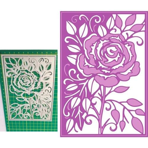 Flowers Openwork Hollow Frame New Metal Cutting Dies Knife Mould Scrapbook Album Greeting Card Decoration DIY Handmade Art
