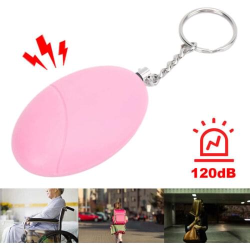 120Db 12V Egg Shape Women Personal Safety Alarm Keyring Personal Alarm Self Protection Tool for Women Children Elderly Children
