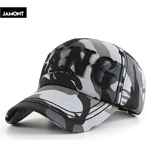 New Men Camouflage Baseball Cap Embroidery Cotton Tactical Snapback Dad Hat Male Summer Sports America Trucker Cap